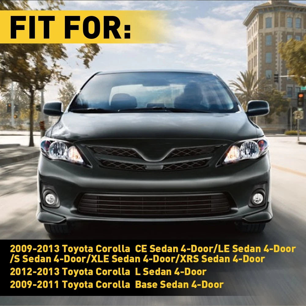 For 2010 2009 2011 2012 2013 Toyota Corolla Set of 2 Black Roof Trim Molding Kit 6B93BC-57