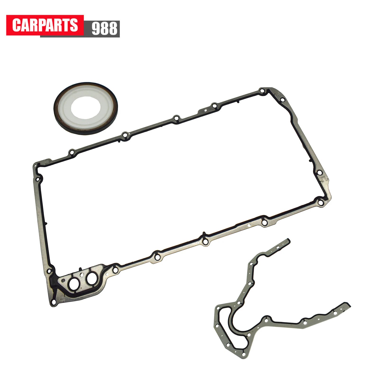For Chevy GMC 4.8 5.3 6.0 6.2L 12614812 Rear Main Seal & OS30693R Oil Pan Gasket 6B93BC-57