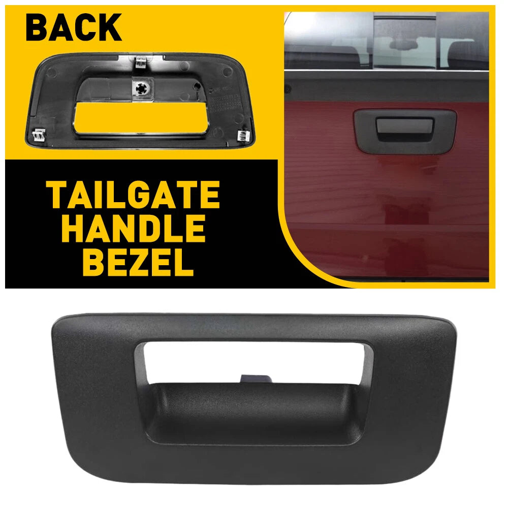 For 2007-2014 Chevy Silverado GMC Sierra Rear Latch Tail Gate Handle Bezel Trim 6B93BC-57