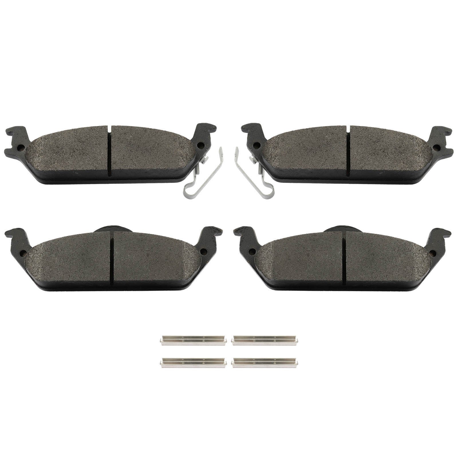 4PCS Rear Semi-Metallic Brake Pads For 2003 2004 Dodge Dakota 6B93BC-57