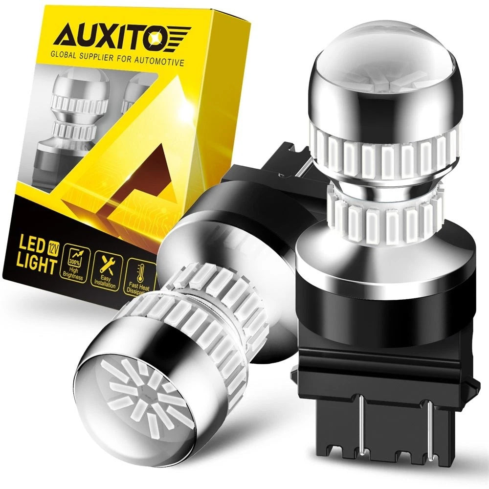 2-10x AUXITO LED Brake Stop Tail Light Bulbs 3157 3057 3357 3156 Red Turn Signal AUXITO