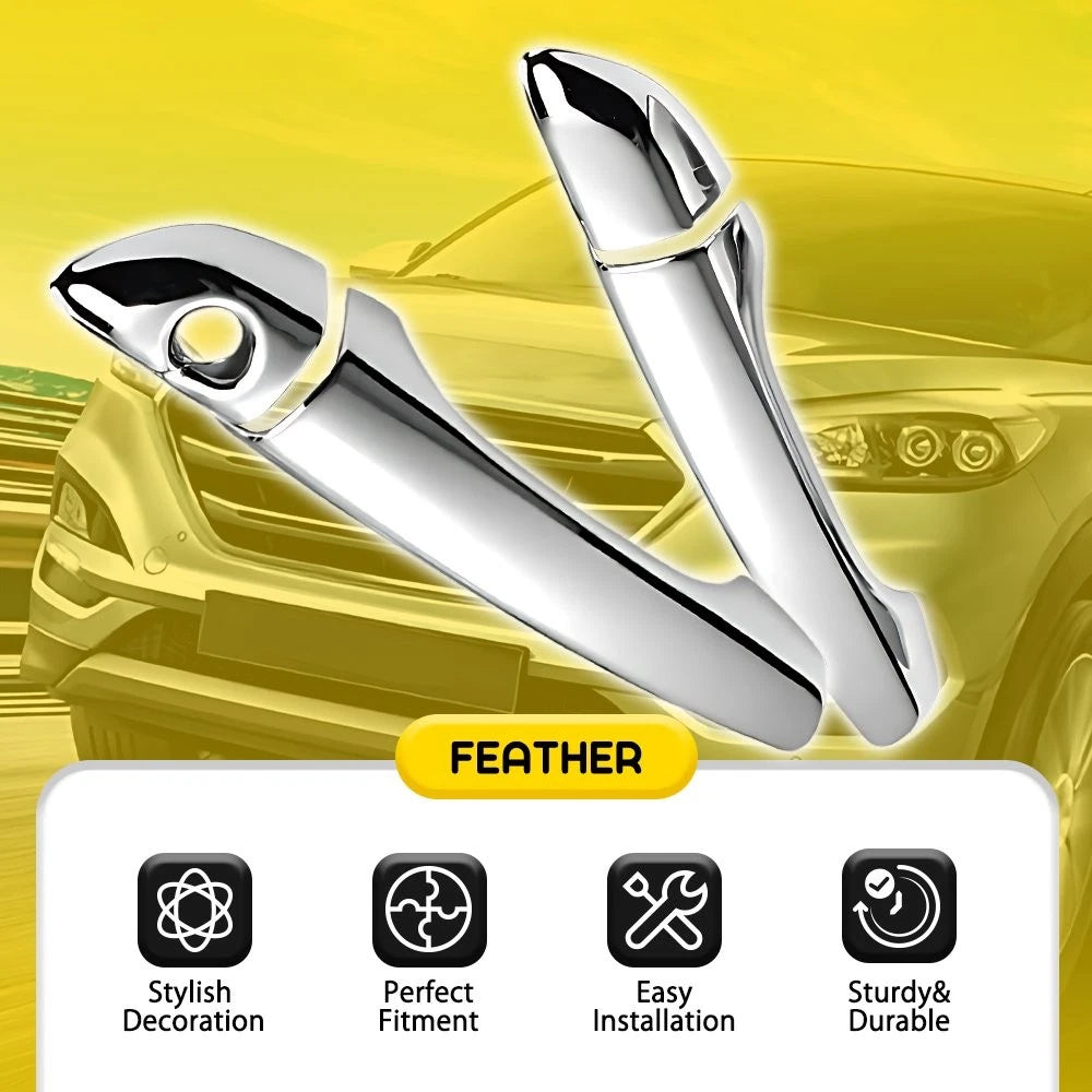 ABS Exterior Door Handle Cover Trim For 2016-2021 Hyundai Tucson Chrome Look EOA 6B93BC-57