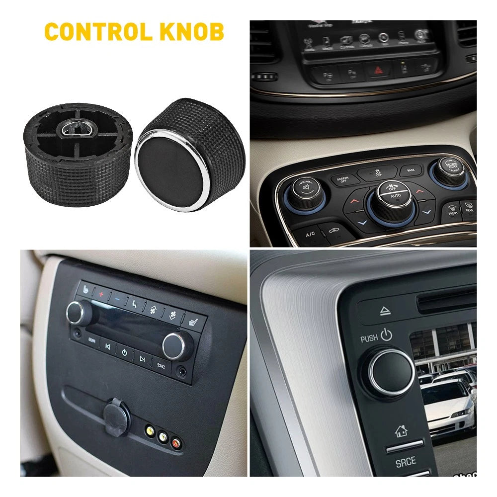 Rear Radio Volume Control Knob Radio Climate A/C Control Button Stickers Set EOA 6B93BC-57