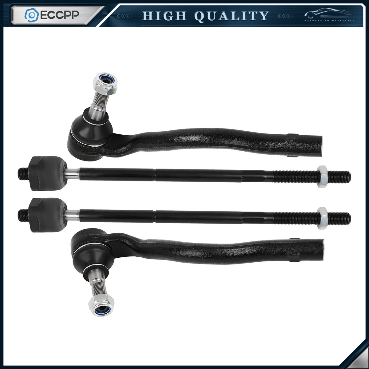 Front Steering Kit Tie Rod End Link For 2008 09 10 11-2012 Mercedes-Benz GL550