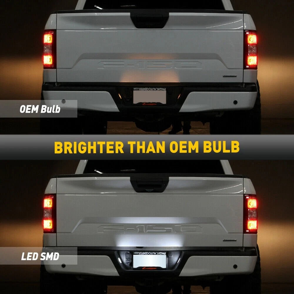 For 2015-2018 Ford F150 Clear LED License Plate Light Assembly Bulb Tag Lamp 6B93BC-57