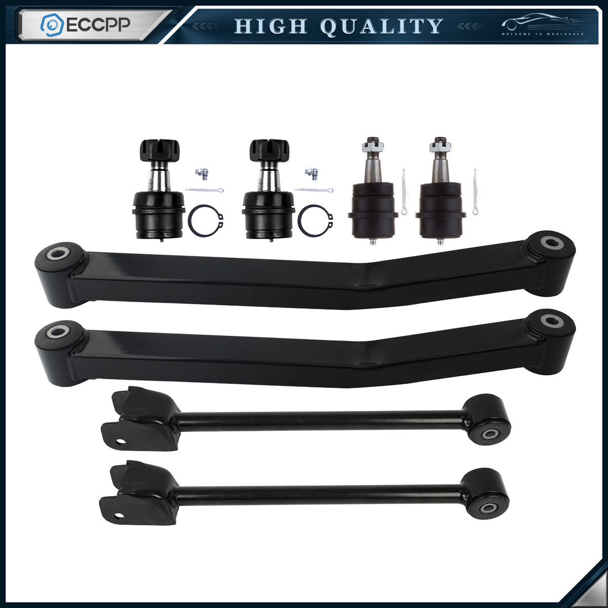 Front Control Arm Ball Joint Assembly Suspension Kit For 2007-2017 Jeep Wrangler