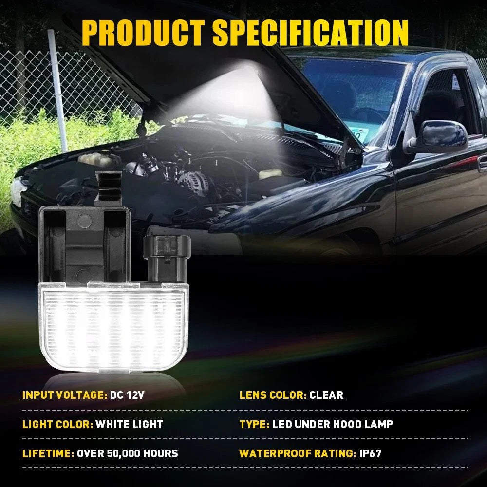 LED Under Hood Light For Chevrolet Silverado GMC Sierra 1500 2500 3500 Yukon EOA 6B93BC-57