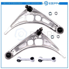 4pcs Front Lower Control Arms Rear Sway Bars Steering Kit For 1999-2006 BMW 2WD 6B93BC-57