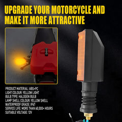 4PCS Turn Signal Lights Indicator Lamps For Yamaha XT350 XT250 XT550 XT600 FZ750