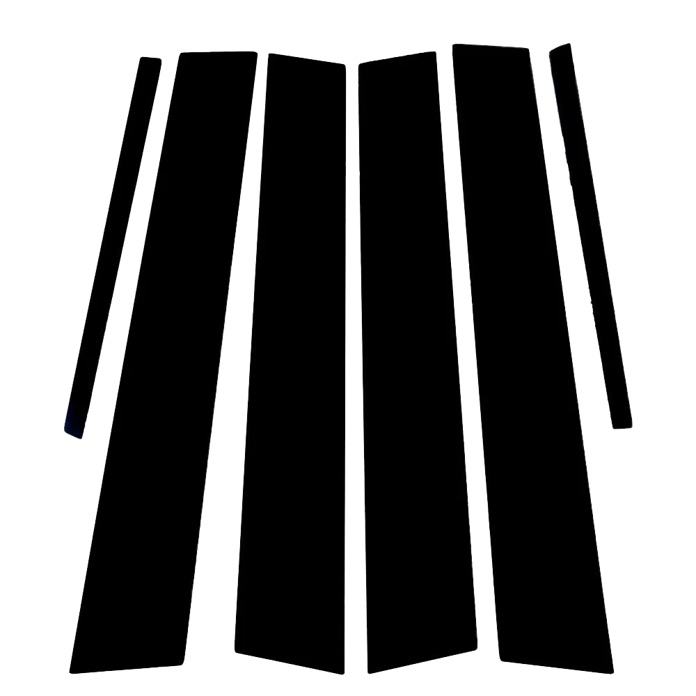 6PCS Black Gloss Pillar Posts Door Window Trim Cover 2011-2021 for Dodge Charger 6B93BC-57