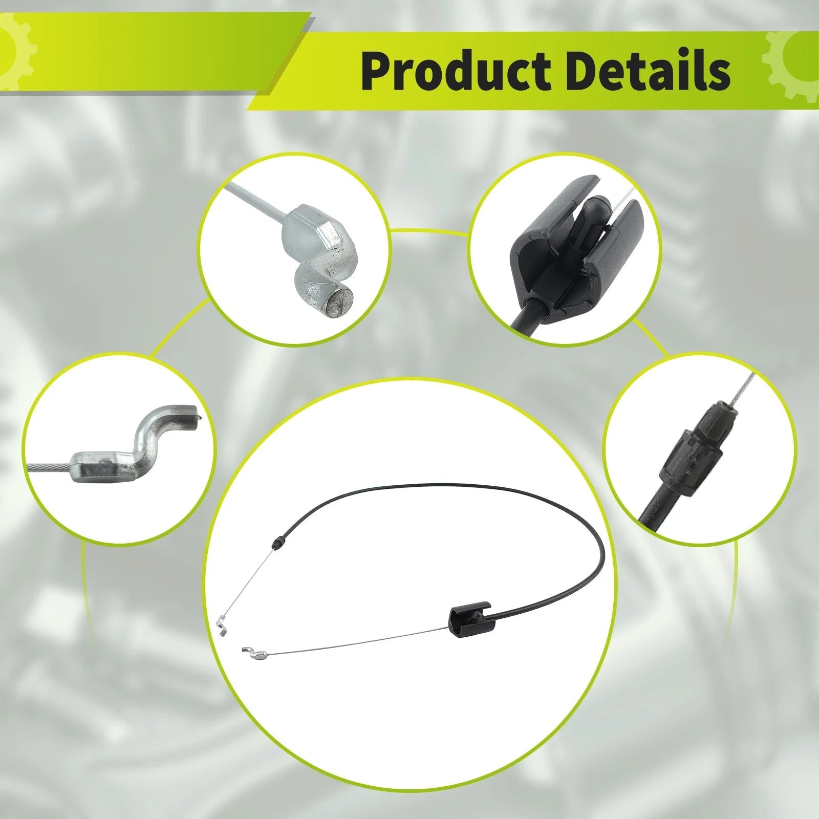 For MTD Bolens 20"Brute Yard Machines Murray 21"Walk-Behind Mower Control Cable 6B93BC-57