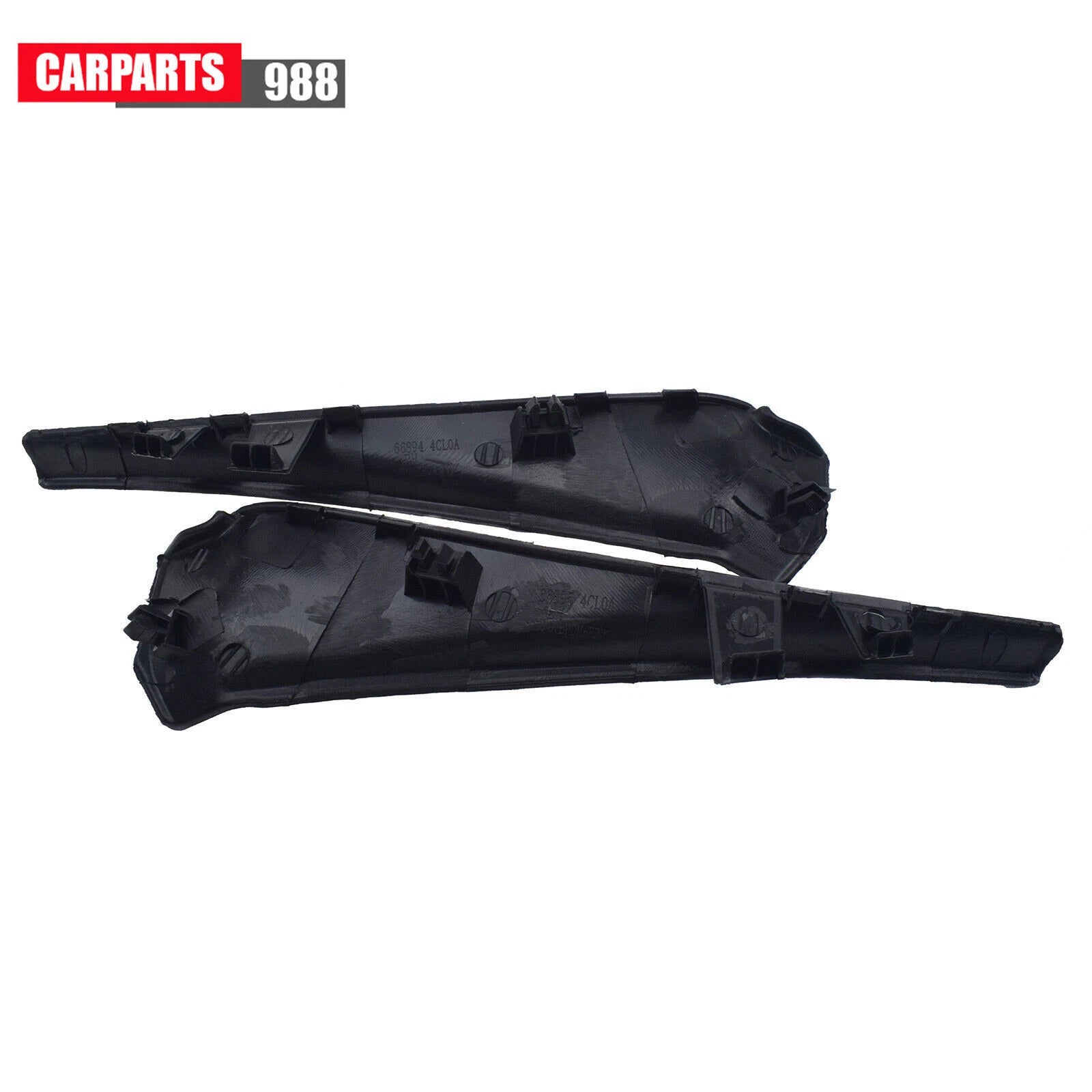 Pair Left Right Front Wiper Side Cowl Extension Cover For 2014-2020 Nissan Rogue 6B93BC-57