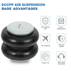 4PCS W01-358-6897 Air Suspension Bag Spring For Goodyear 2B9-229 ContiTech 6B93BC-57