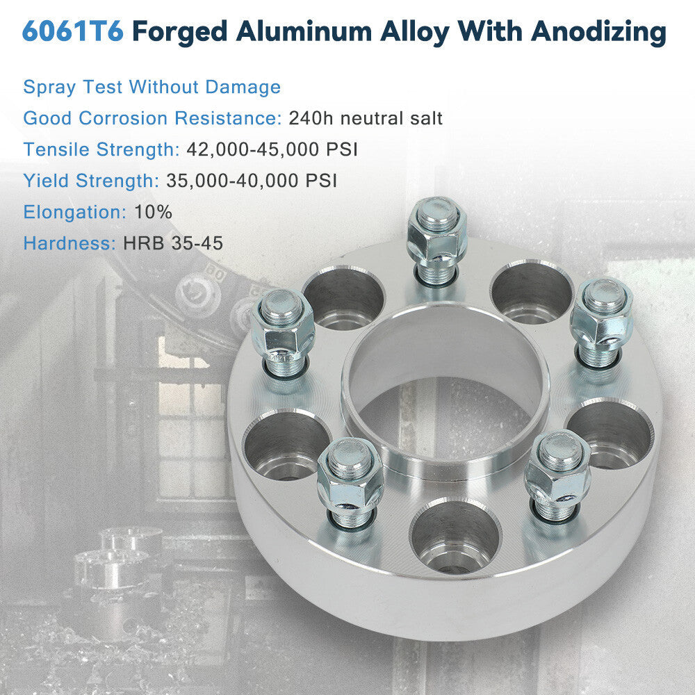 2 Pcs 1.5" 5x115 Hub Centric Wheel Spacers 14x1.5 For Dodge Challenger Charger 6B93BC-57