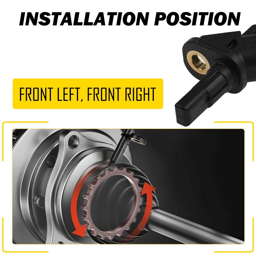 2X ABS Speed Wheel Sensor Front Left Right For VOLVO C30 C70 S40 S60 S80 V50 V70 6B93BC-57