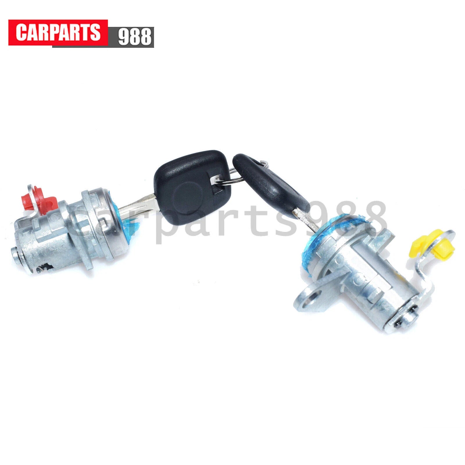 Pair of Door Lock Cylinder with Keys For 96-00 Toyota RAV4 6905142050 6905142060 6B93BC-57