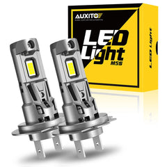 2X AUXITO H7 LED Headlight Bulb Kit High Low Beam 6500K Super White 22000LM EOA AUXITO