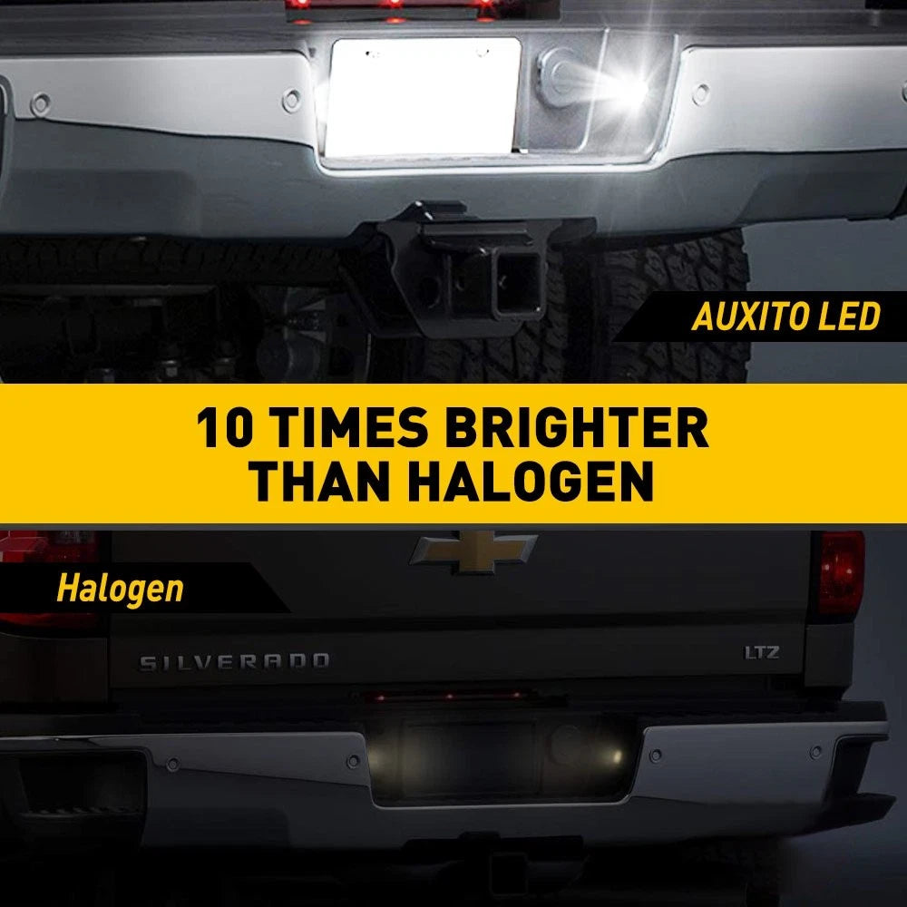 2PCS LED License Plate Light Tag White For 2014-18 Silverado Chevy GMC Sierra 6B93BC-57