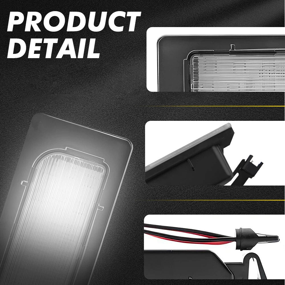 2x LED License Plate Lights Lamp for 2011-2020 Mistubishi Outlander Sport White 6B93BC-57