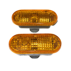 Front Pair LED Fender Side Marker Lights For VW MK4 Jetta Bora Passat 3B0949117B 6B93BC-57