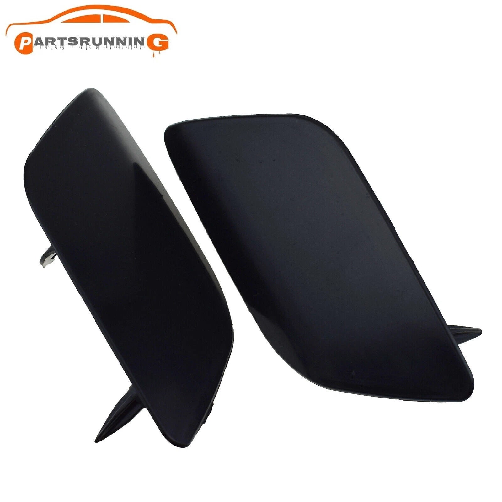 Pair Front Bumper Headlight Washer Spray Nozzle Cover Cap For Audi Q7 2010-2015 6B93BC-57