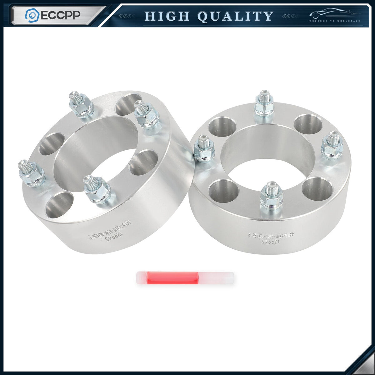 2 Pcs 2" 4x115 Wheel Spacers 10x1.25 For Arctic Cat 450 Yamaha Raptor 4/115 ATV 6B93BC-57
