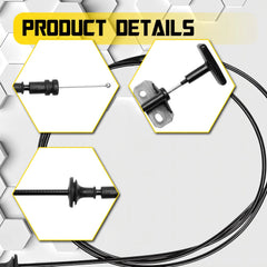 Hood Release Cable w/ Handle For 1981-1991 Chevy GMC Pickup Truck SUV BDA49298 A 6B93BC-57