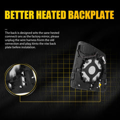 Heated Mirror Glass LH&RH W/Blind Spot For Mercedes-Benz W166 ML G GL GLE GLS EA 6B93BC-57