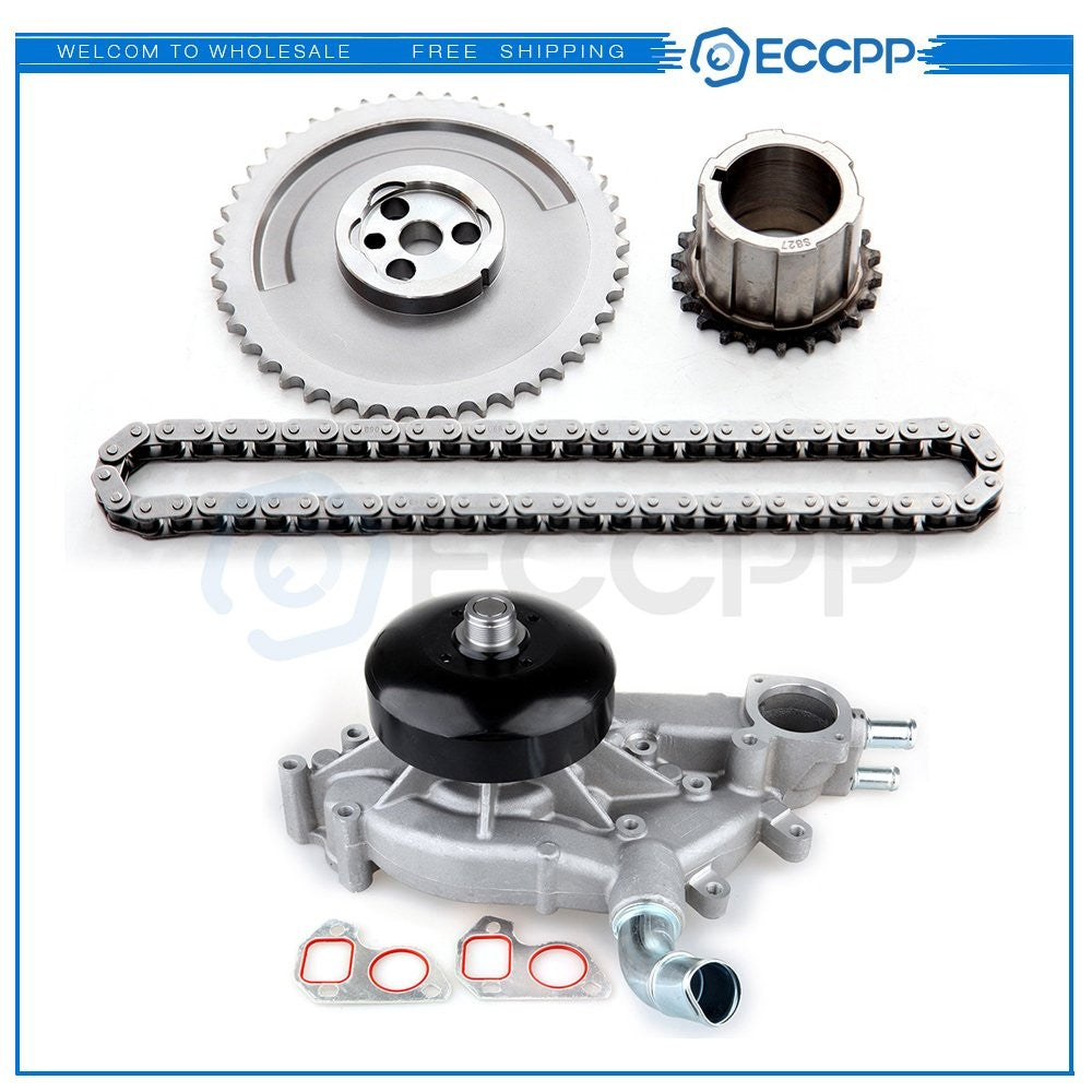 Timing Chain Kit Water Pump For 01-06 Sierra 2500 HD 3500 Silverado 3500 6.0L V8 6B93BC-57