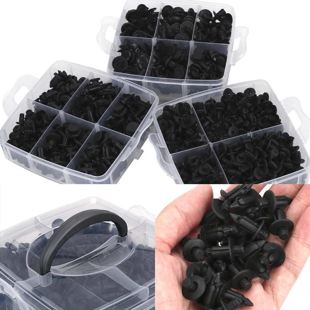 645pc Auto Fastener Mixed Car Clips Bumper Trim Fender Plastic Rivet Push Pins A 6B93BC-57