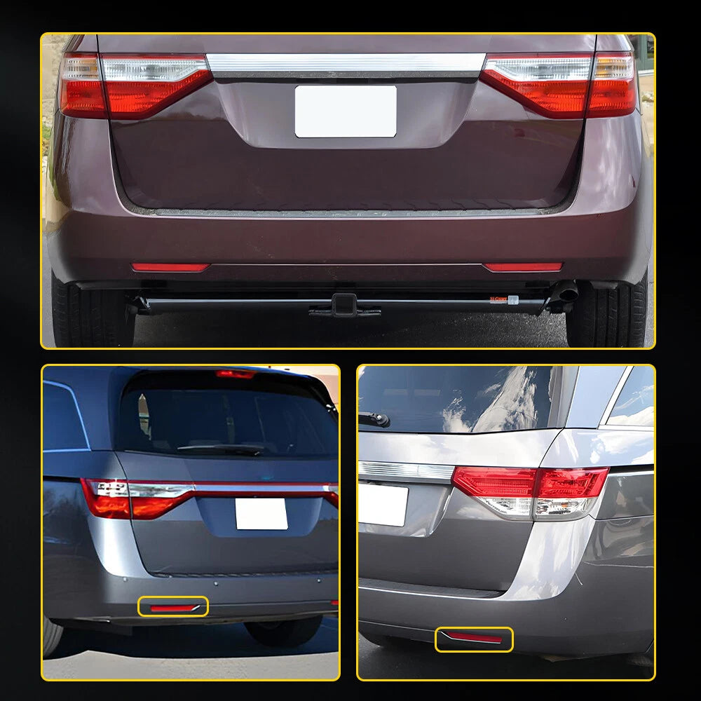 For 11-17 Honda Odyssey Rear Bumper Reflector Light Case Red Passenger Driver EA 6B93BC-57