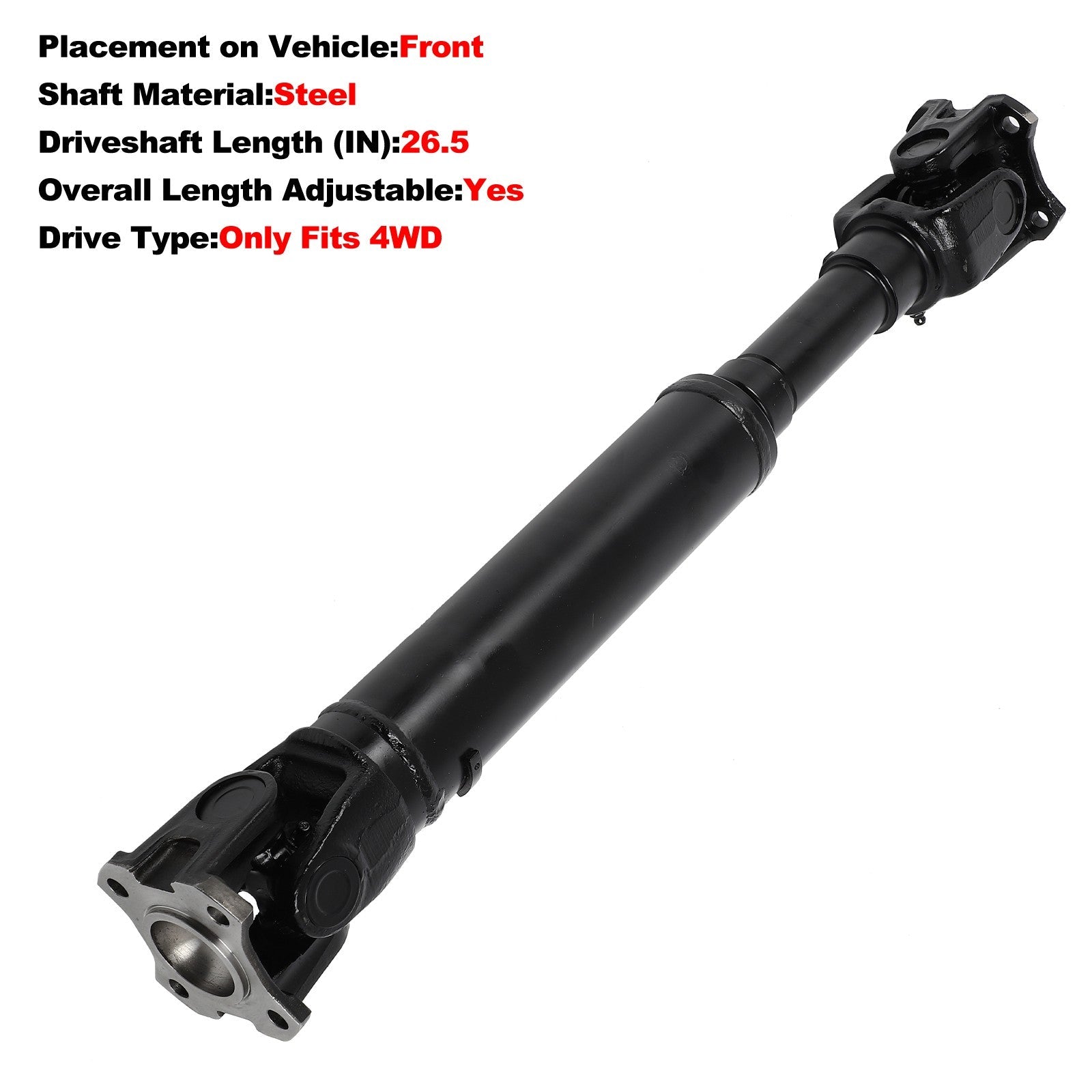 ECCPP Front Driveshaft For Nissan Pathfinder 1996-2004 4WD 938-030 65-9480 ECCPP