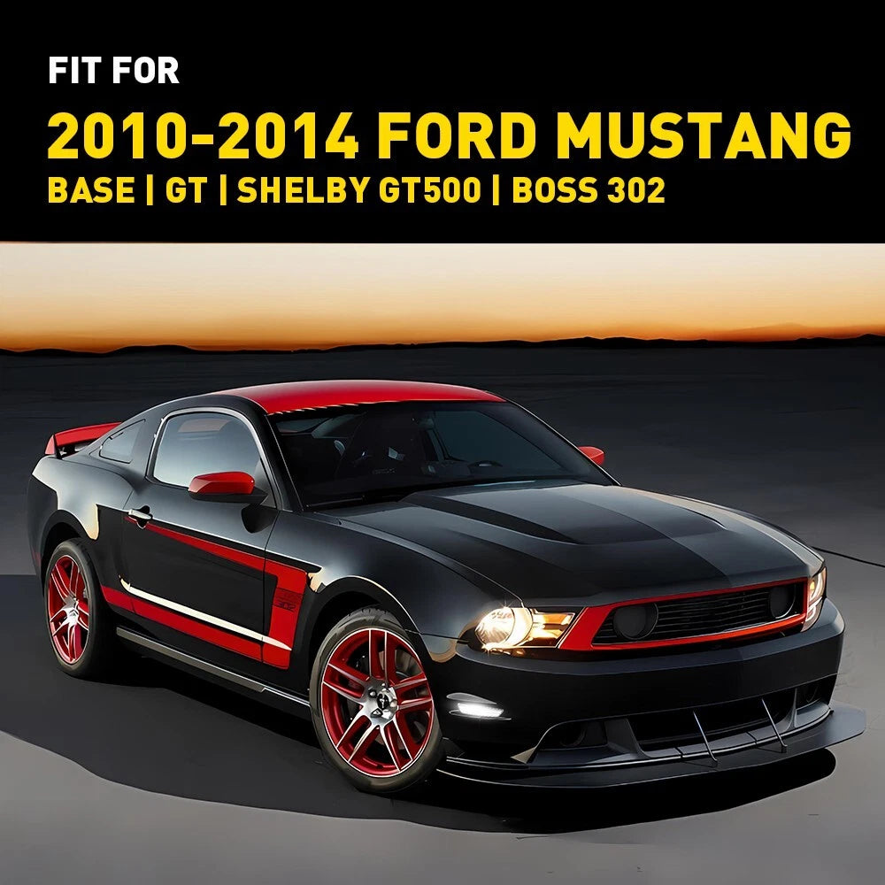 For 2010-2014 Mustang Ford Lens Clear Front & Rear LED Marker Side Lights AUXITO AUXITO