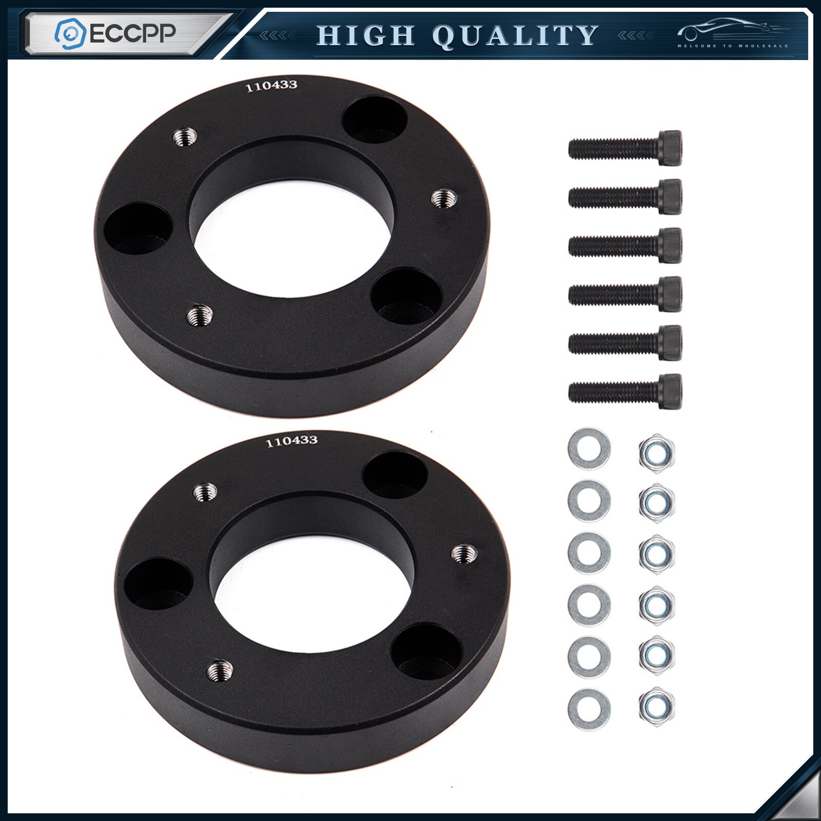 1.5" Front Leveling Lift Kit & Front Complete Struts For 2009-2013 Ford F150 2WD 6B93BC-57
