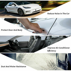 Rubber Seal Strips Weather Draft Noise Reduction Kit For Mitsubishi Lancer EX