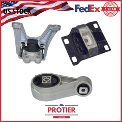 Fit Ford Focus 2000 - 2011 L4-2.0L Automatic Motor & Transmission Mount Set 3PCS 6B93BC-57