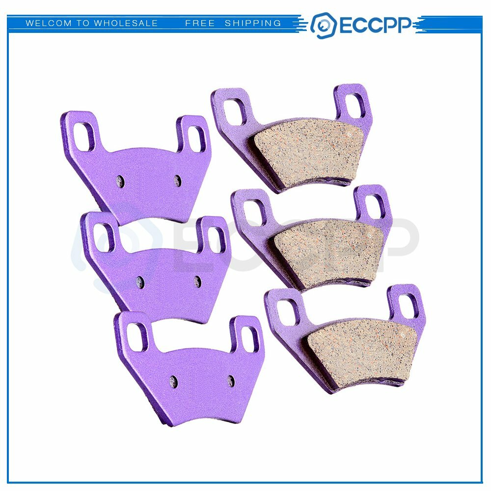 3 Pairs Brake Pads F + R For Arctic Cat 4x4 Automatic EFI 700 Carbon Fiber 6B93BC-57