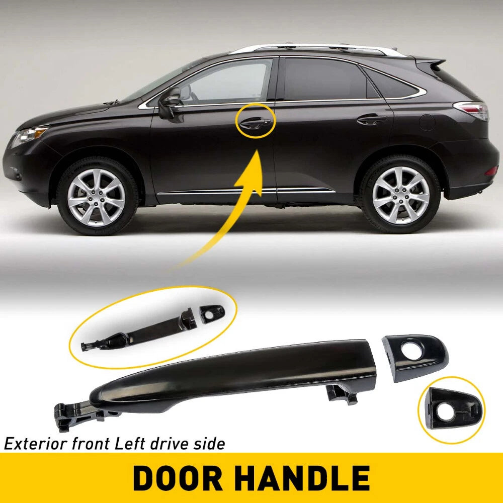 Front Exterior Outside Black Door Handle LH Driver For 2007-11 Toyota Camry EOA 6B93BC-57