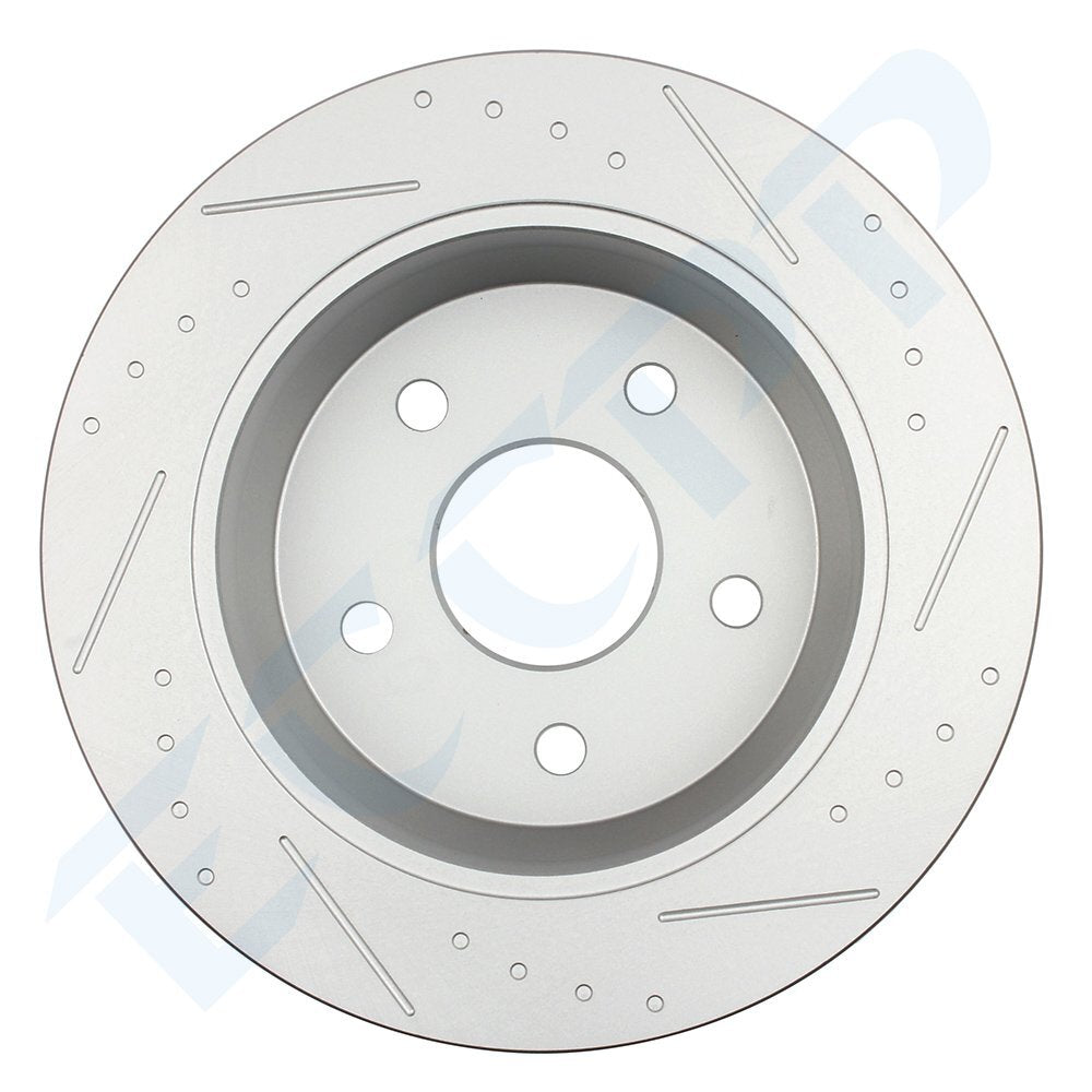 For 1999 - 2004 Jeep Grand Cherokee Front Rear Rotors Ceramic Brakes Pads Kit 6B93BC-57