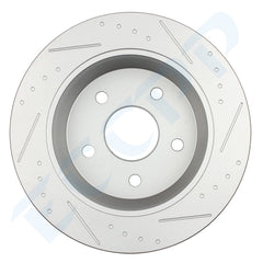 For 1999 - 2004 Jeep Grand Cherokee Front Rear Rotors Ceramic Brakes Pads Kit 6B93BC-57