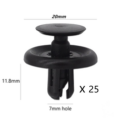 25x Plastic Push Clips Hood Engine Under Cover Fit LEXUS ES300 ES350 Toyota RAV4