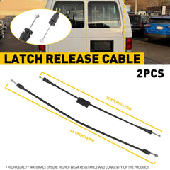 Left Side Hinged Door Latch Release Cable For 1992-2014 Ford E150 E250 E350 Van 6B93BC-57