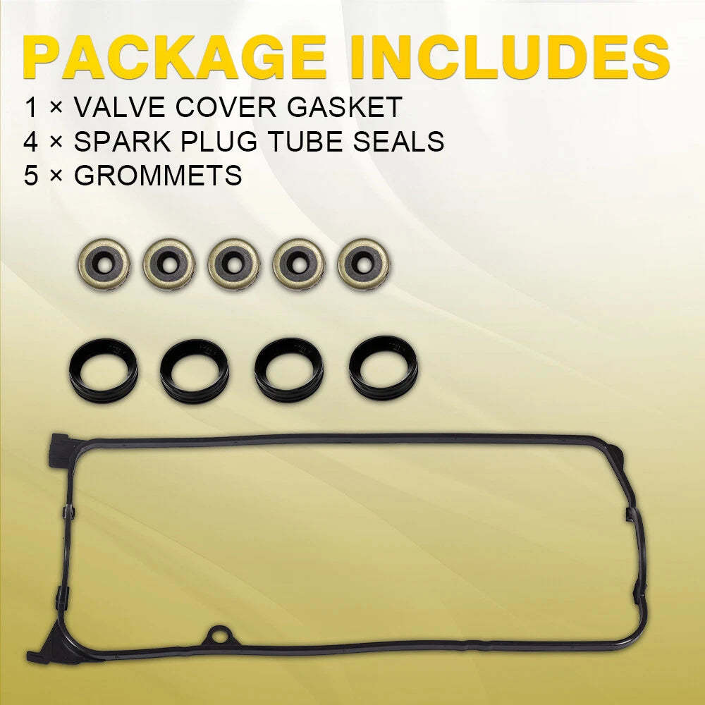 Engine Valve Cover Gasket Set w/Grommets for 01-05 Honda Civic 1.7L SOHC L4 EOA 6B93BC-57