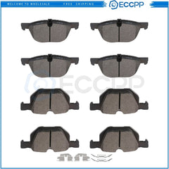 Front and Rear Brake Ceramic Pads For 2011 2012 2013 -2017 BMW X5 Anti Noise 6B93BC-57
