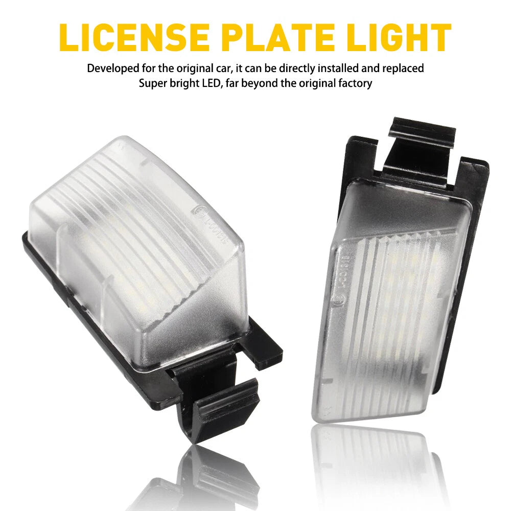 For 03-15 GTR 370Z 350Z G35 G37 Q60 Q40 2X 18-LED License Plate Tag Lights EOA 6B93BC-57