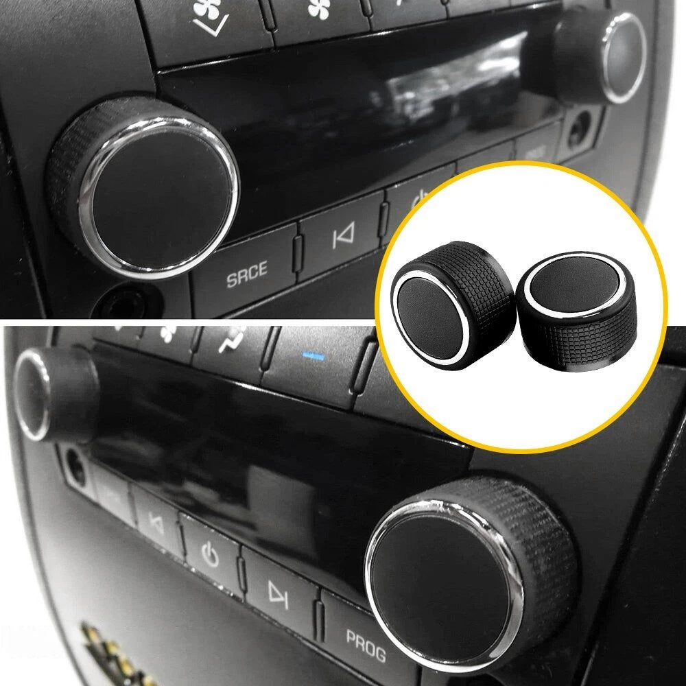 2 Pack Heater A/C & Fan Control Knob Switch Part for GMC Sierra Acadia Yukon EOA 6B93BC-57