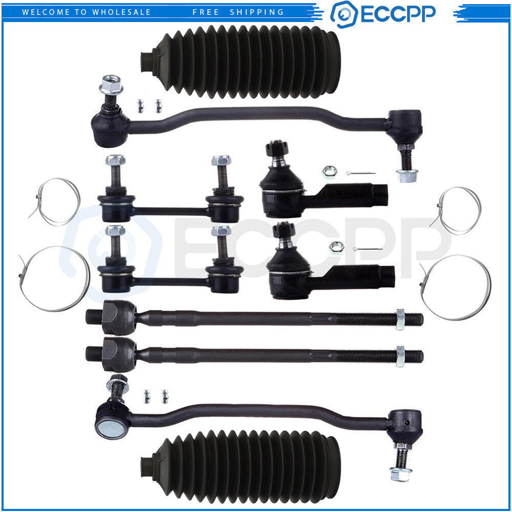 10x Fits 2002-2008 Nissan Altima Maxima Front Tie Rod Ends Rear Sway Bar Links 6B93BC-57