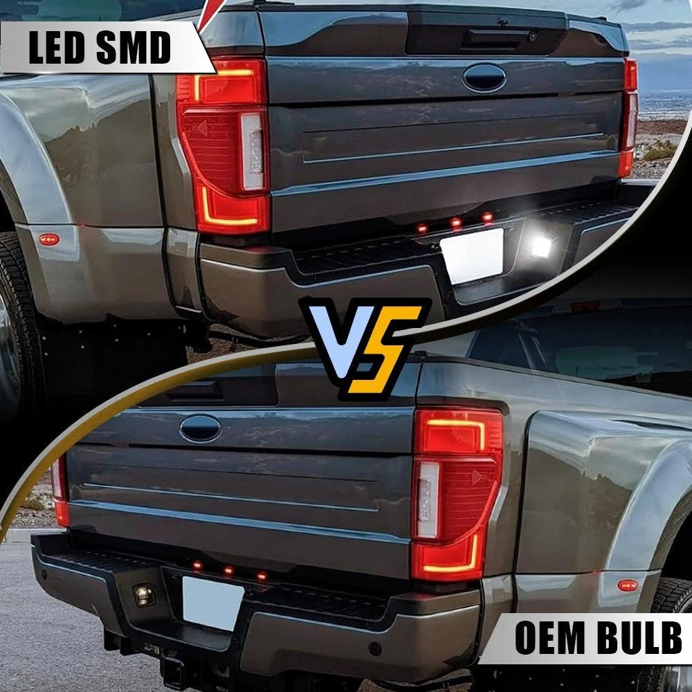 2x Bright White LED Tag License Plate Light For 2017-2022 Ford F-250 F-350 F-450 6B93BC-57