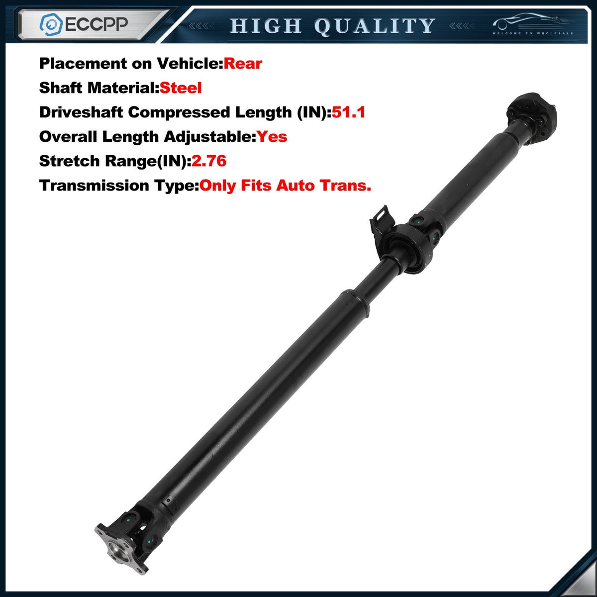 ECCPP Rear Driveshaft For BMW 325e E30 1987 325i E30 1987-1990 936-352 Auto 6B93BC-57