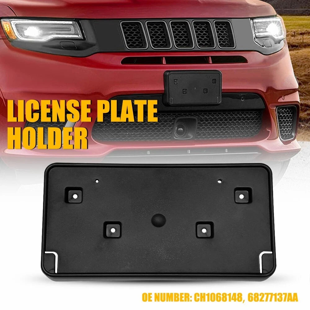 Front License Plate Bracket Holder For Jeep Grand Cherokee 2017-2023 CH1068148 A 6B93BC-57